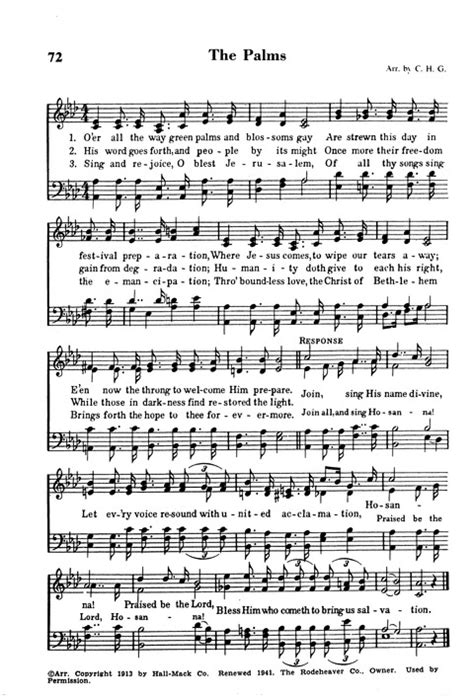 pmms hymn lyrics|The Palms .